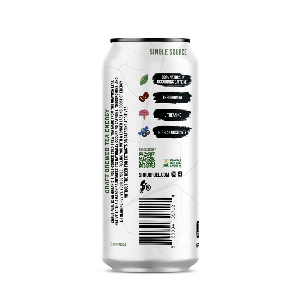 Shrub Fuel Organic Guayusa Energy Drink | Zero Sugar