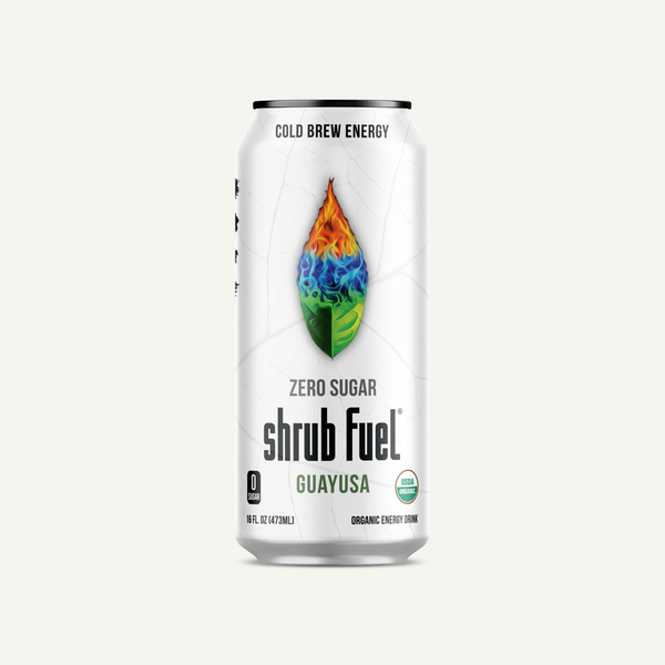 Shrub Fuel Organic Guayusa Energy Drink - Zero Sugar, Cold-Brewed, Plant-Based Caffeine